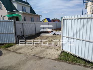 Установили ещё одни откатные ворота с порошковой покраской в с. Бессоновка Пензенской области