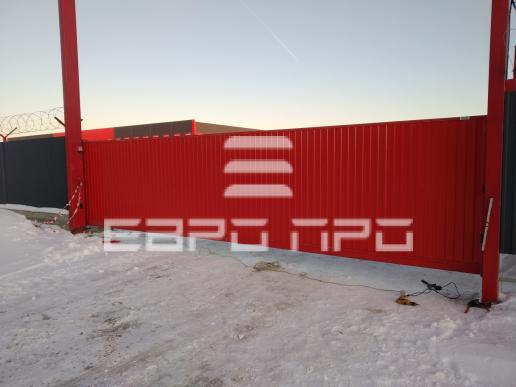 Промышленные откатные ворота Евро Про